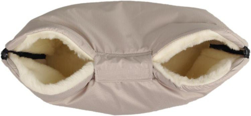 Merino rukávnik na kočík z ovčej/ťavej vlny na zips 30 x 50 cm