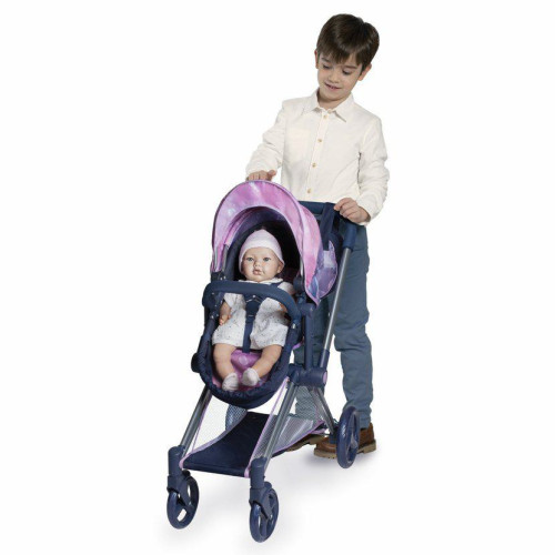 Skladací kočík pre bábiky 3 v 1 s taškou Magic Bubble 2024 - 73 cm DeCuevas