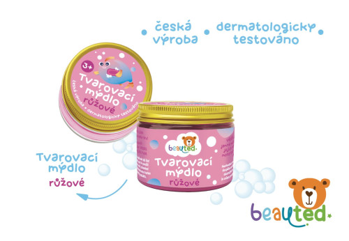 Tvarovacie mydlo ružové beauted v uzatvárateľnej dóze