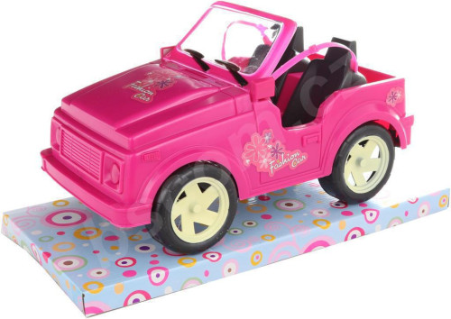 Auto pre bábiky ružové
