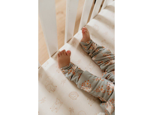 Celoročný spací vak s nohavicami Vintage Animals Sleepee Sky Blue/Cream