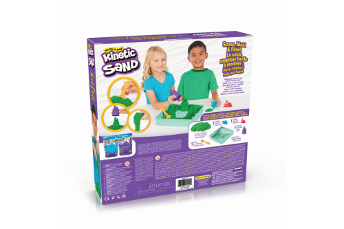 Škatuľa tekutého piesku s podložkou zelená Kinetic Sand