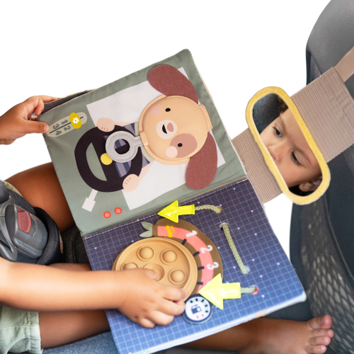 Knižka s aktivitami do auta Busy Book Taf Toys