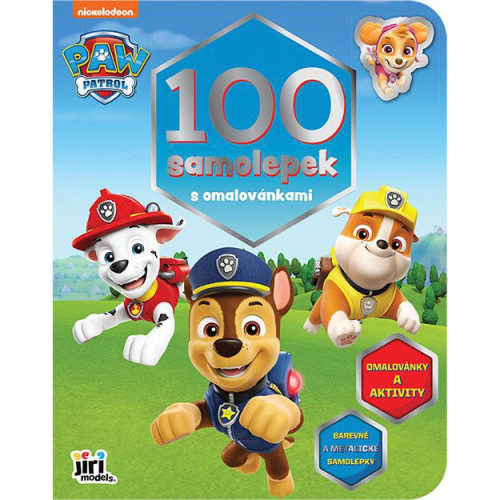 100 samolepiek s omaľovánkami Tlapková patrola