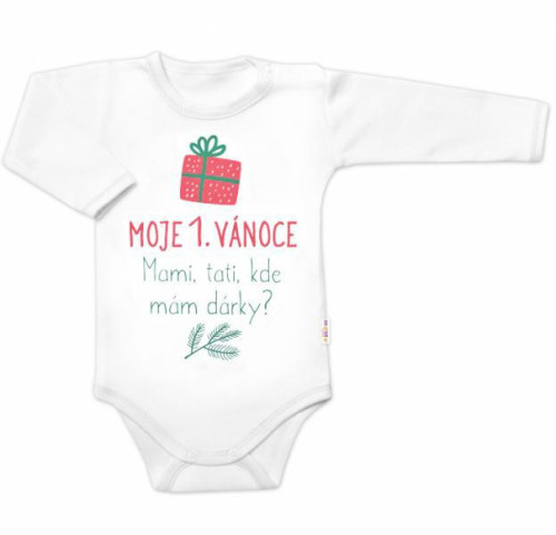 Moja 1. Vianoce, Mami, oci, kde mám darčeky, body dlhý rukáv biele