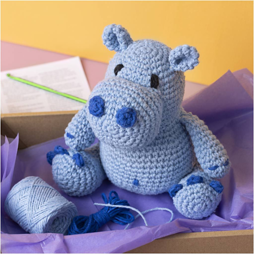 Súprava na háčkovanie hroch Amigurumi