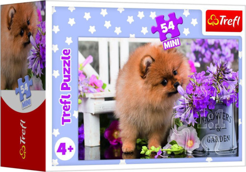 Minipuzzle zvieratká - mláďatá 4 druhy, 54 dielikov