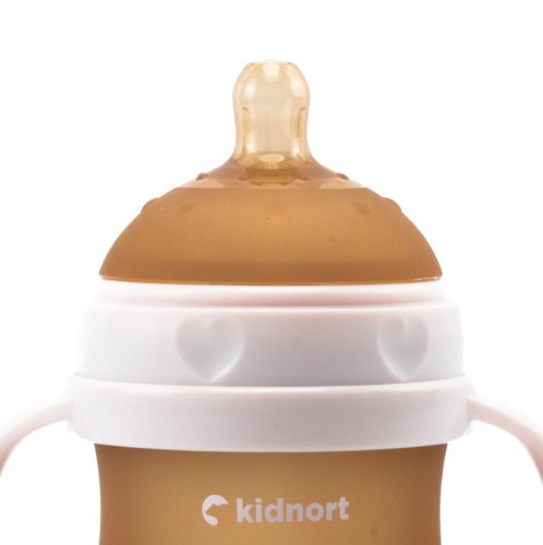 Dojčenská fľaša pre dojčené deti Eple 250 ml 6 m+ Kidnort