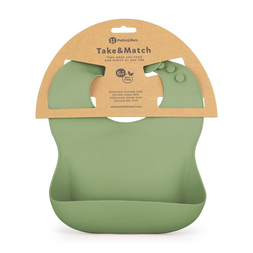 Podbradník silikónový Take&Match 6 m+ Petite & Mars