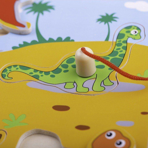 Drevené chytanie dinosaurov Bigjigs Toys