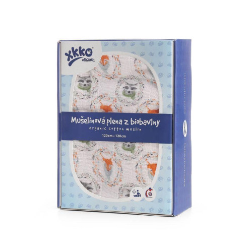 Biobavlnená plienka Organic 120 x 120 cm Kikko