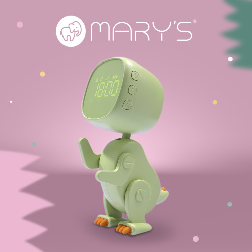 Robotický budík - dino zelený Mary's