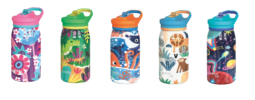 Nerezová termofľaša s náustkom Pop Kids 445 ml Quokka