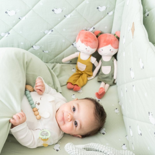2-dielny bavlnený set do postieľky 0 m+ bonjourbébé