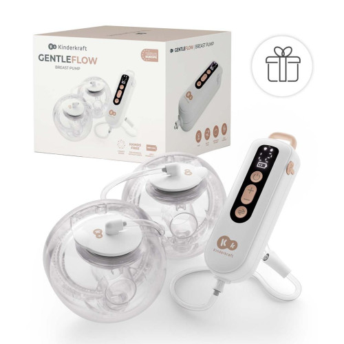 Odsávačka materského mlieka Double Hands-free Gentle Flow Kinderkraft