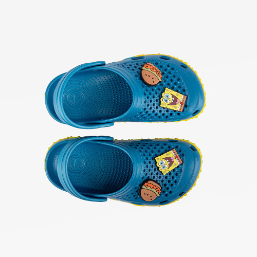 Detské nazúvaky clogsy Lindo SpongeBob Modré Coqui Vel. 30/31
