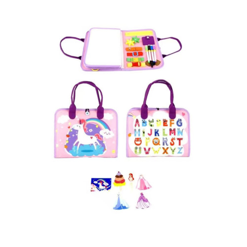 Senzorická busy kniha Jedonorožec 2 2Kids Toys