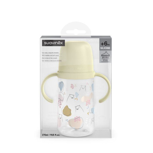 Fľaša s uškami Bear 270 ml Suavinex