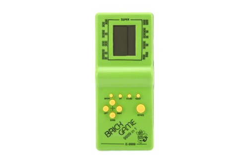 Digitálna hra Brick Game Tetris hlavolam plast 19 cm na batérie