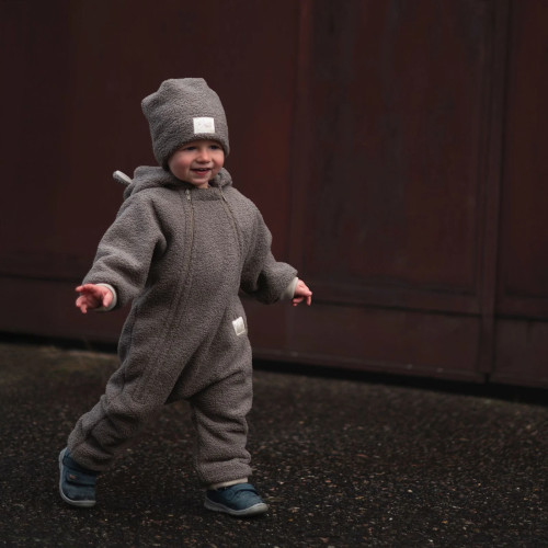 Rastúca zimná kombinéza Teddy fleece double Brown Esito