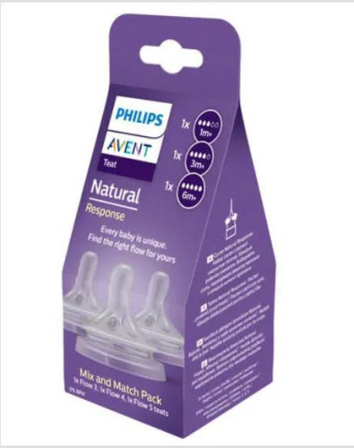 Cumlík Natural Response mix 1 m+, 3 m+, 6 m+, 3 ks Philips Avent