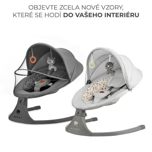 Lehátko hojdacia s melódiou 2 v 1 Lumi, do 9 kg, Premium Kinderkraft