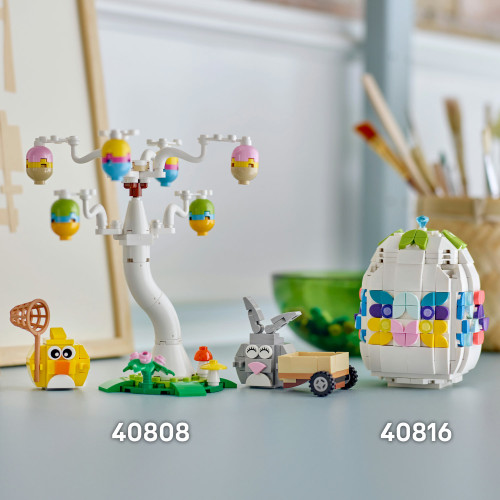 Dekoratívne veľkonočné vajíčko Lego