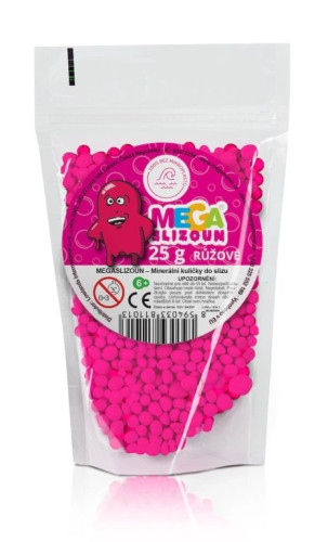 Guličky do slizu ružové 25g