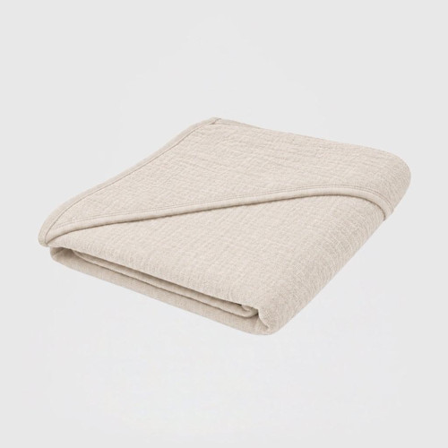 Detská mušelínová osuška s kapucňou 90 x 90 cm linen New Baby