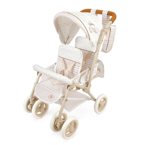 Skladací kočík pre dvojčatá bábiky s taškou Verona - 72 cm DeCuevas