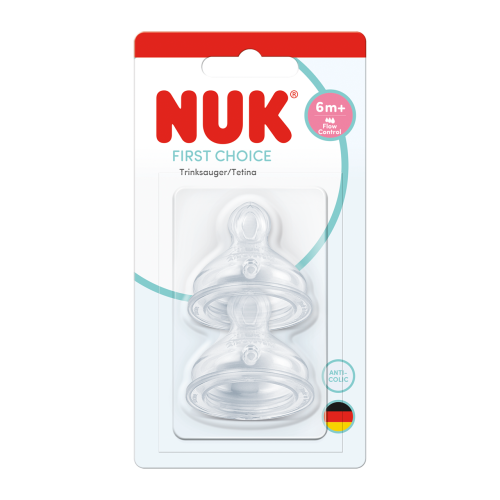 First Choice cumlík Flow Control (6+m) 2 ks Nuk