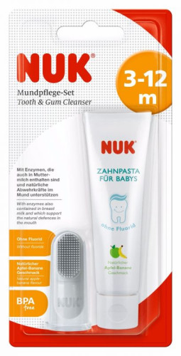 Set zubná pasta a náprstok NUK