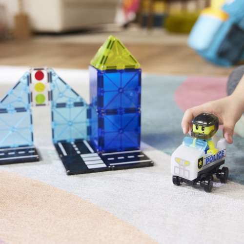 Magnetická stavebnica Police Patrol 20 dielov Magna Tiles