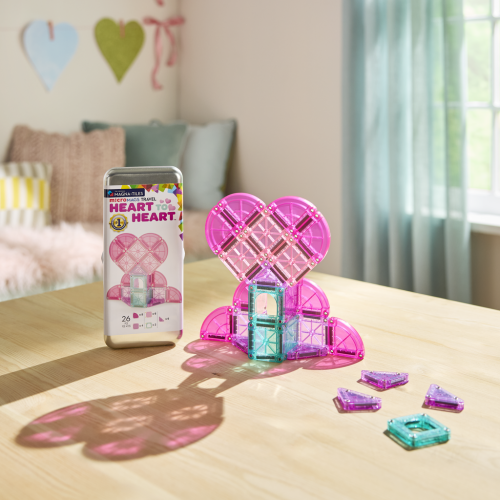 Magnetická stavebnica microMAGS Heart to Heart Travel Set 26 dielov