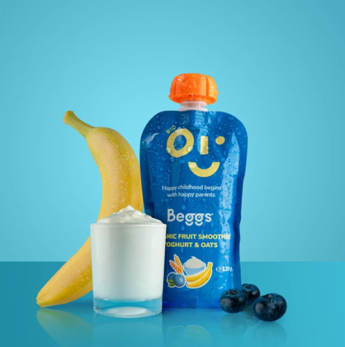 BIO Smoothie s ovocím, jogurtom a ovsenými vločkami (120 g) 12 ks Beggs