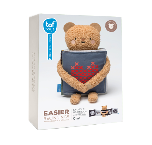Medvedík plyšový s knižkou Snuggle Bear Taf Toys