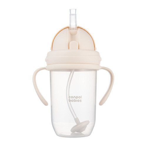 Hrnček nevylievací so slamkou a závažím 270 ml Canpol babies