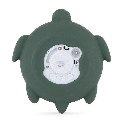 Teplomer silikónový digitálny Turtle Terry Misty Green 0 m+ Petite&Mars