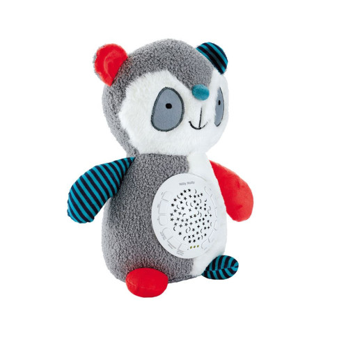 Plyšový zaspávač panda s projektorom Milly Mally