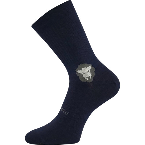 Ponožky detské anatomicky tvarované Barefootik Merino so striebrom tmavom. (3 páry)
