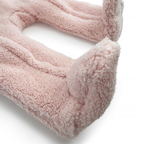 Zimná dievčenská dojčenská kombinéza, kapucňa s ušami Pidilidi Pink