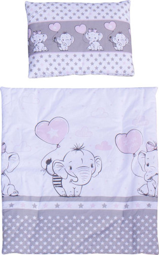 Set perinka a vankúš do kočíka Scarlett Gusto - ružová