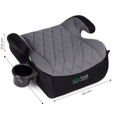 Detský podsedák do auta i-Size s držiakom na nápoje pre výšku 125–150 cm