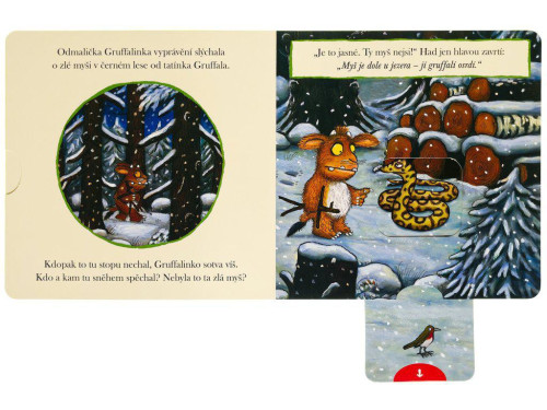 Gruffalinka Tlač, ťahaj, posúvaj Julia Donaldson, Axel Scheffler