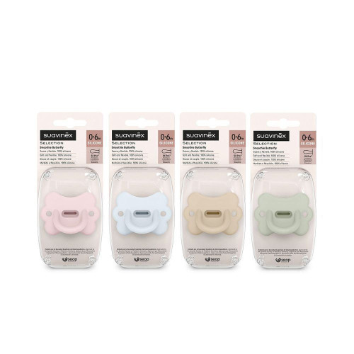 Cumlík fyziologické silikón Butterfly 0-6 m SX PRO Colour Essence Suavinex