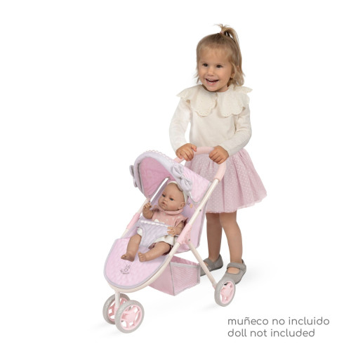 Športový kočík pre bábiky trojkolesový Sophie 55 cm DeCuevas