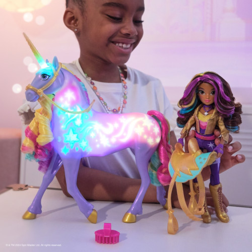 Unicorn academy svetelný jednorožec Wildstar 28 cm