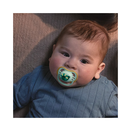 Cumlík Ultra air modrá/zelená 0-6 m obrázok chlapec, 2ks Philips Avent