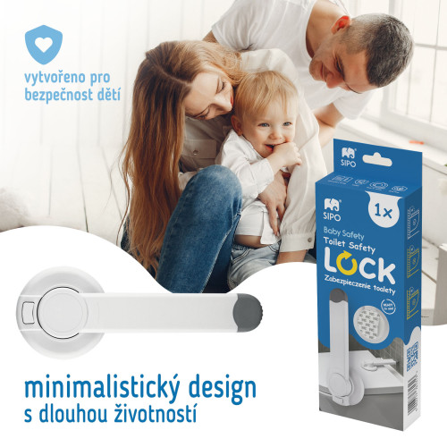 Bezpečnostný zámok toaletného sedátka Sipo