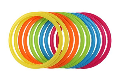 Skákacie kruhy farebné plast priemer 27 cm
